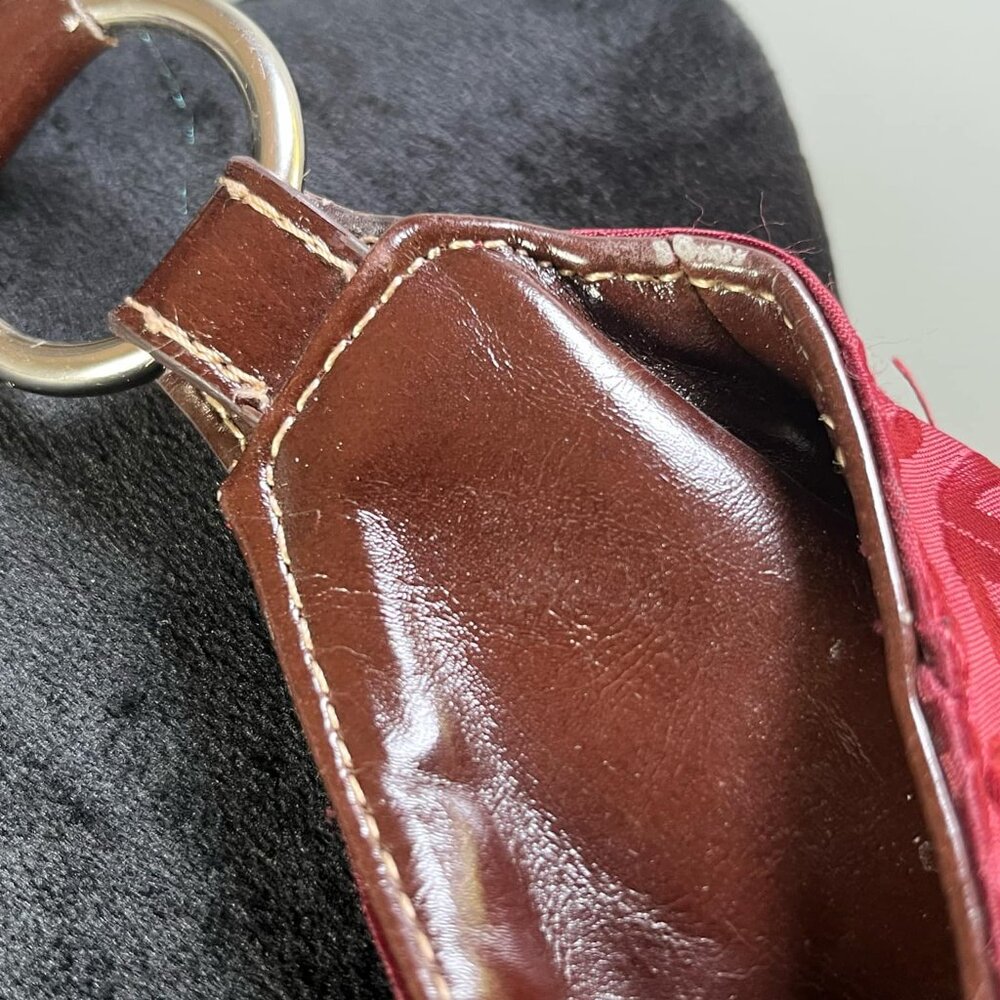 Giani Bernini Burgundy Jacquard Vintage Slouchy Shoulder Bag Witchy WhimsyFairy - Picture 8 of 16